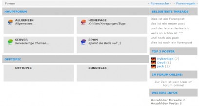 Forum Ansicht Addon Special